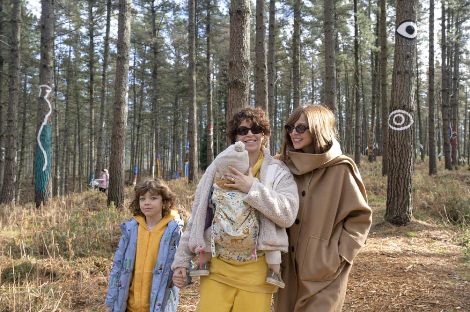 Family in the forest of Oma