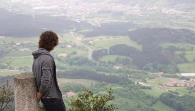 Ereñozarreko San Migel baselizatik ikusten dena 