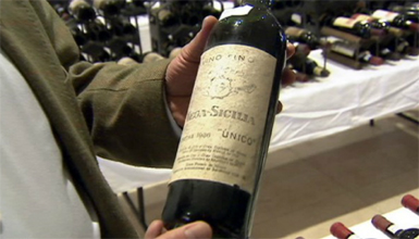 Botella de vino de Vega Sicilia